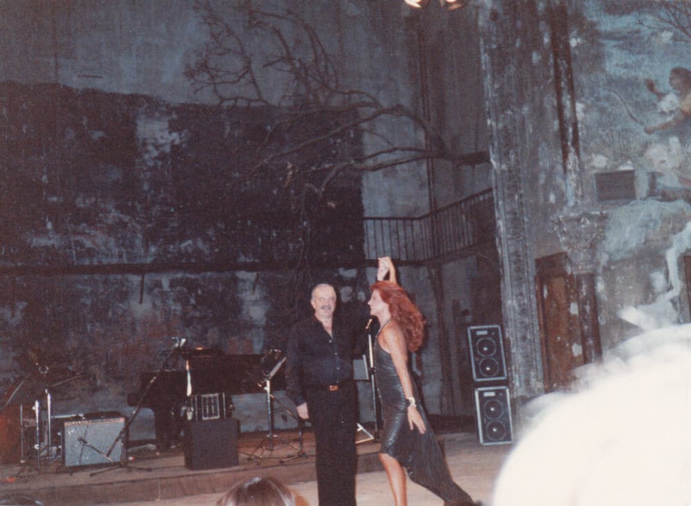 con Astor Piazzolla alle Bouffes du Nord, Parigi 1984 